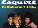 A smiling U.S. Lieutenant William Calley and Vietnamese children on the cover of Esquire magazine